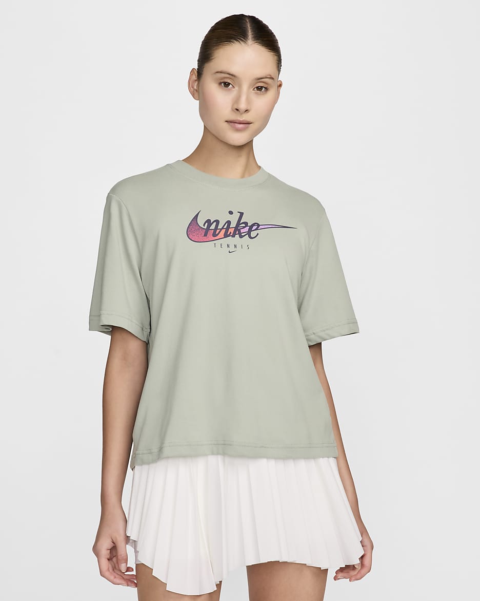 Nike tennis t shirt women's best sale